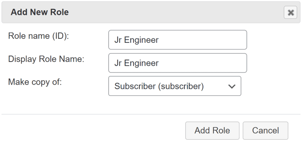 Add new user role based on different positions