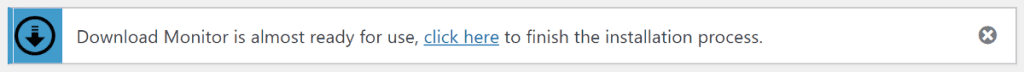 Download Monitor is ready notification