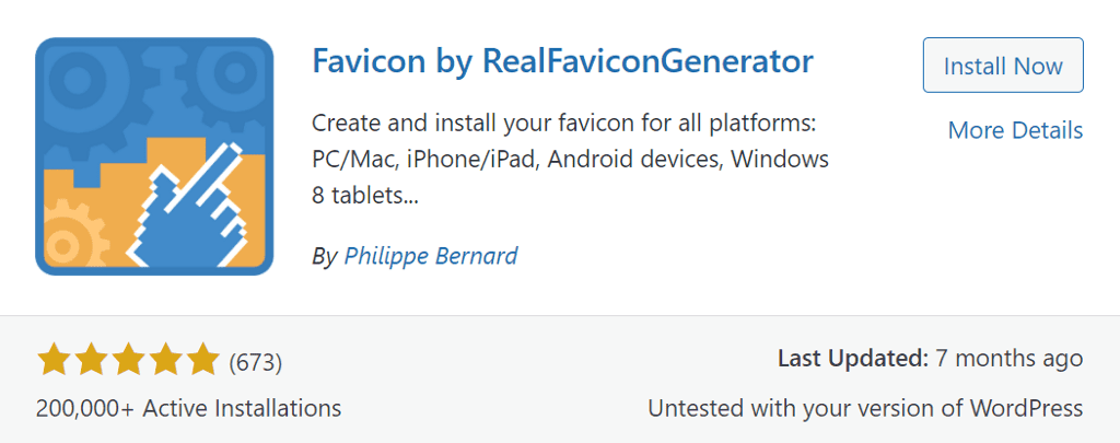 RealFaviconGenerator plugin