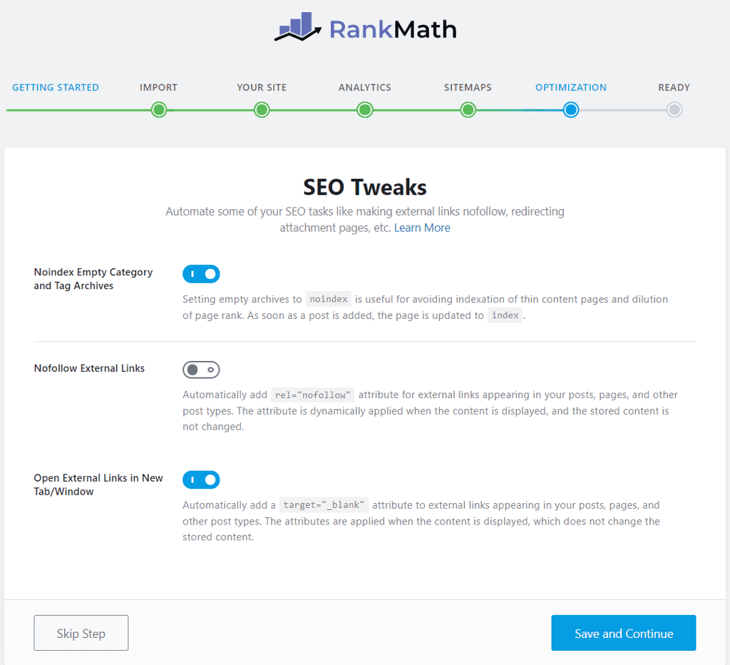 SEO tweaks