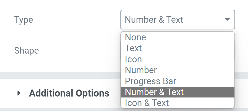 multi step form button type and shape