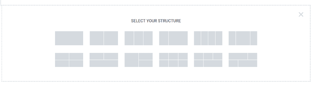 predefined container layout in Elementor