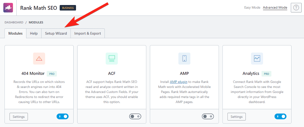 rank math review dashboard