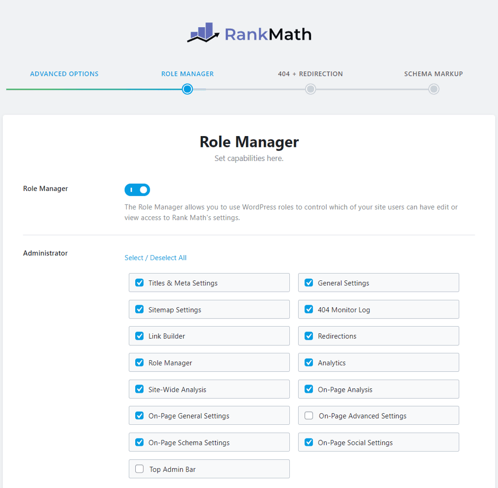 rank math role manager options